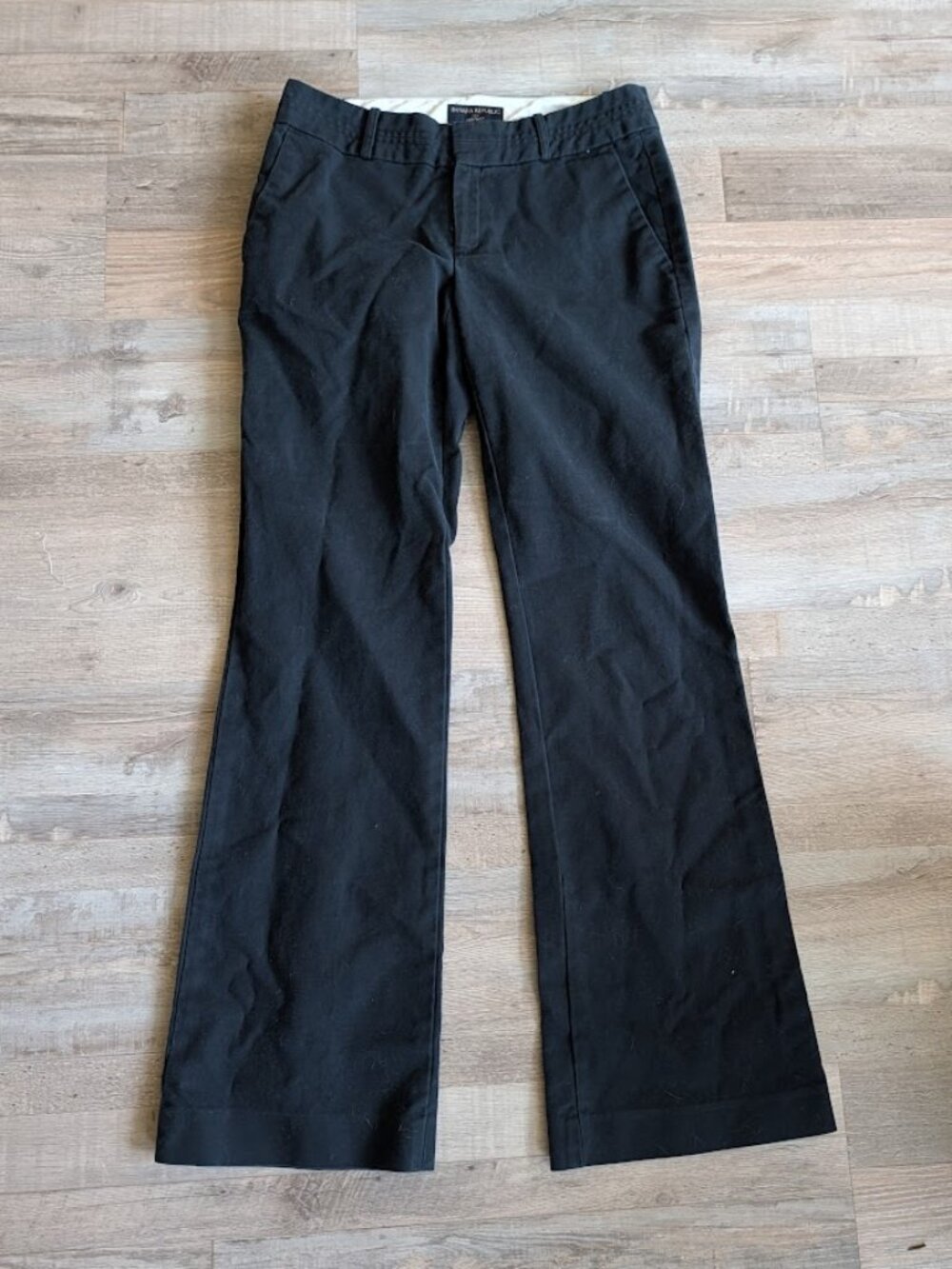 Banana Republic Black "Martin Fit" Tailored Trousers * Size 6R